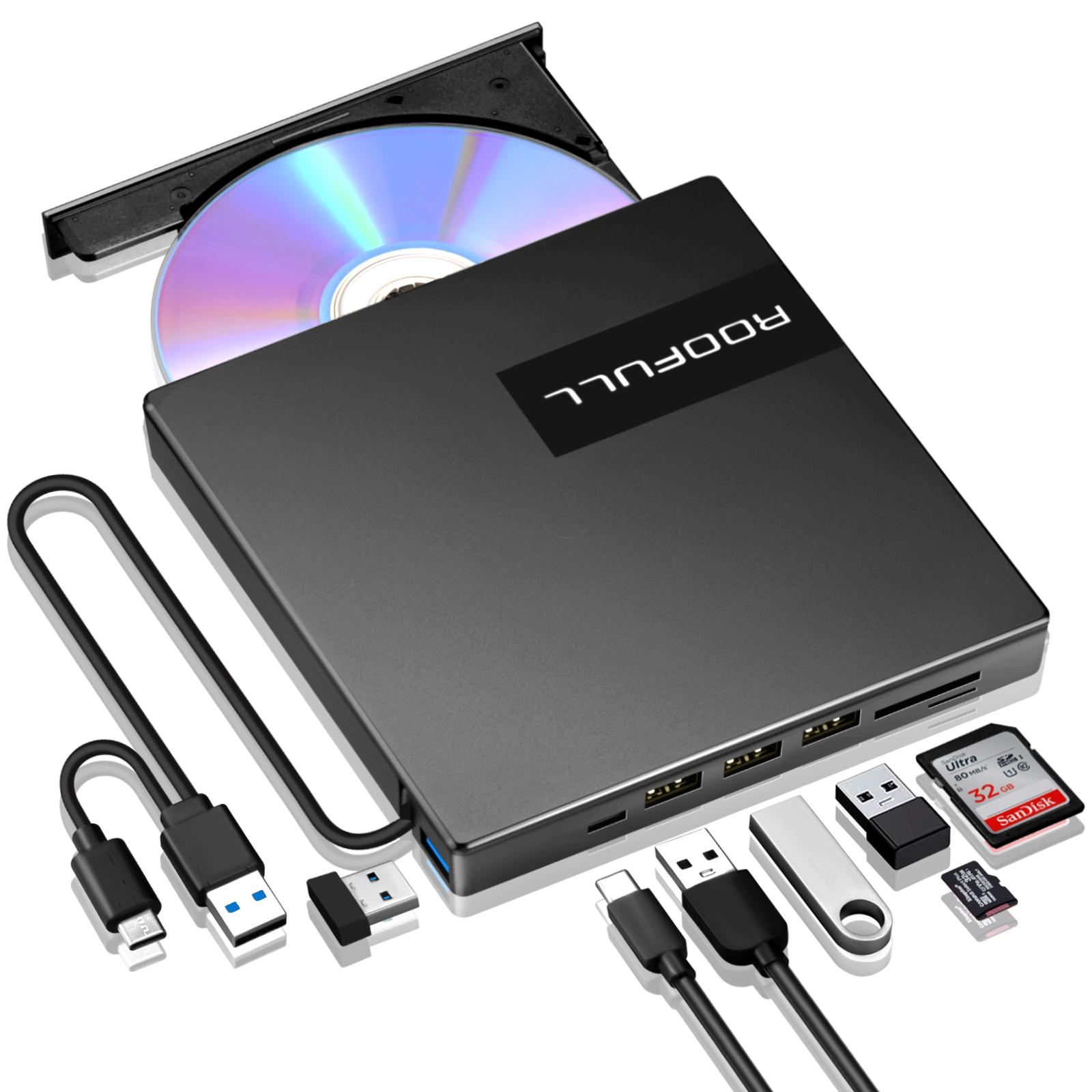 VSHOP® Lecteur DVD Blu Ray USB 3.0 Externe Graveur Bluray, Portable CD DVD  Player pour Mac, Windows 7 8 10, PC - Cdiscount TV Son Photo